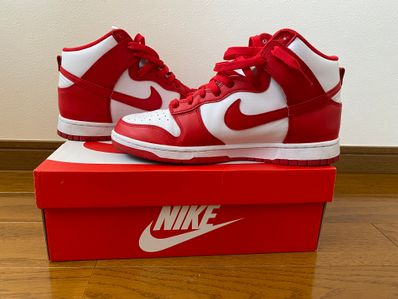 Nike Dunk High "Championship White and Red"