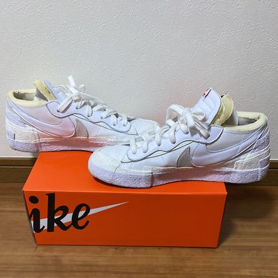 sacai × Nike Blazer Low "White Patent Leather"