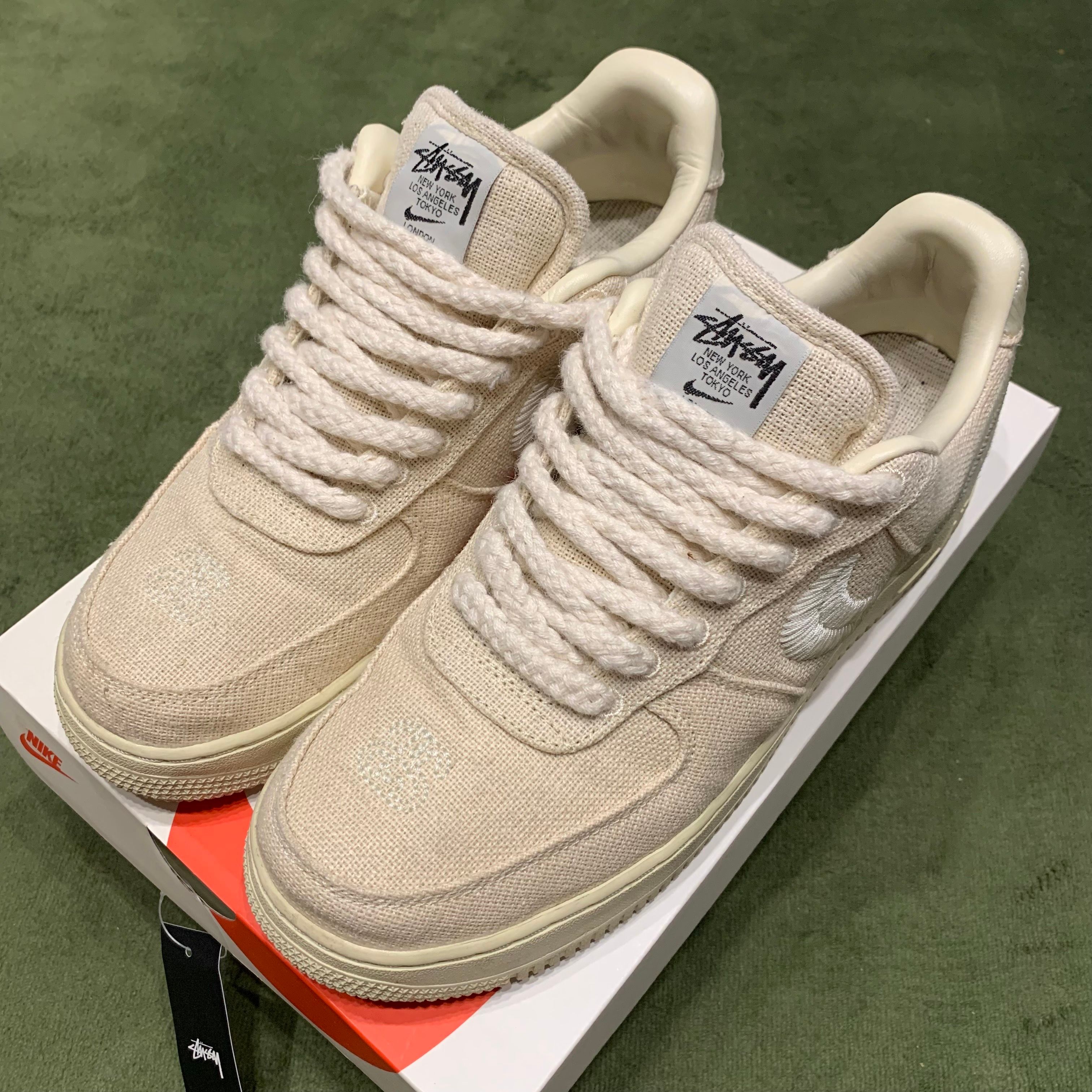 Stussy × Nike Air Force 1 Low "Fossil Stone"