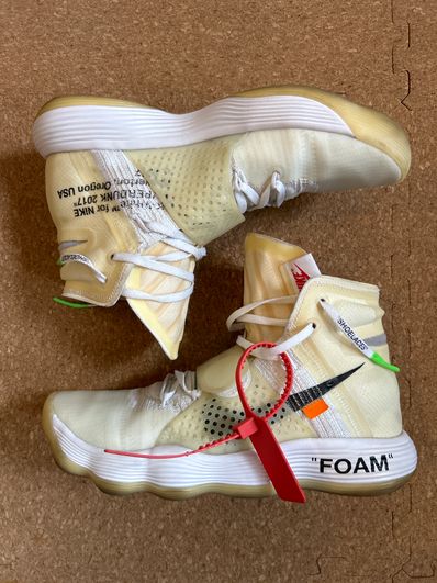 Off-White × Nike React Hyperdunk 2017 Flyknit "The 10/White"