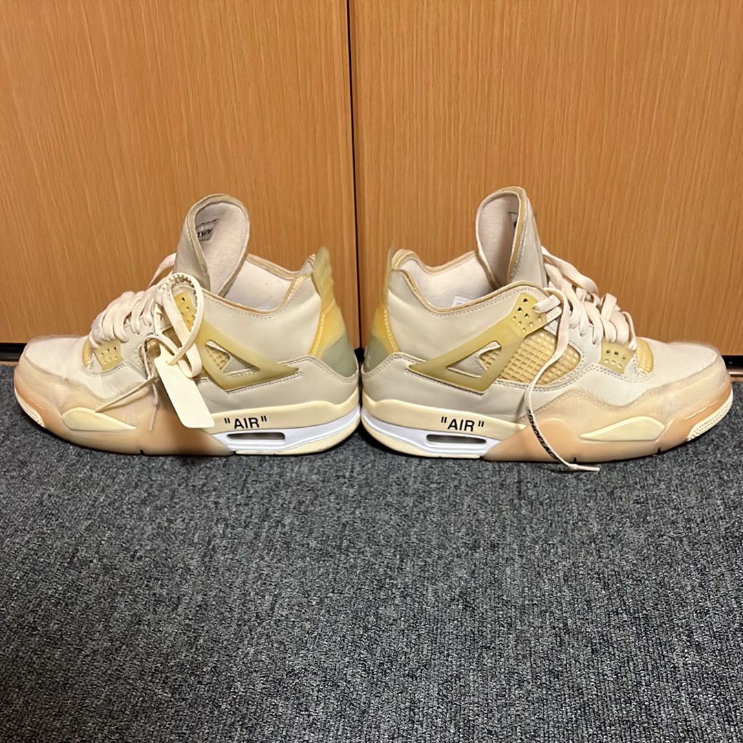 Off-White × Nike Women's Air Jordan 4 SP "Sail"