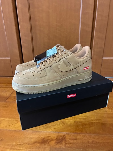 Supreme × Nike Air Force 1 Low "Flax/Wheat"