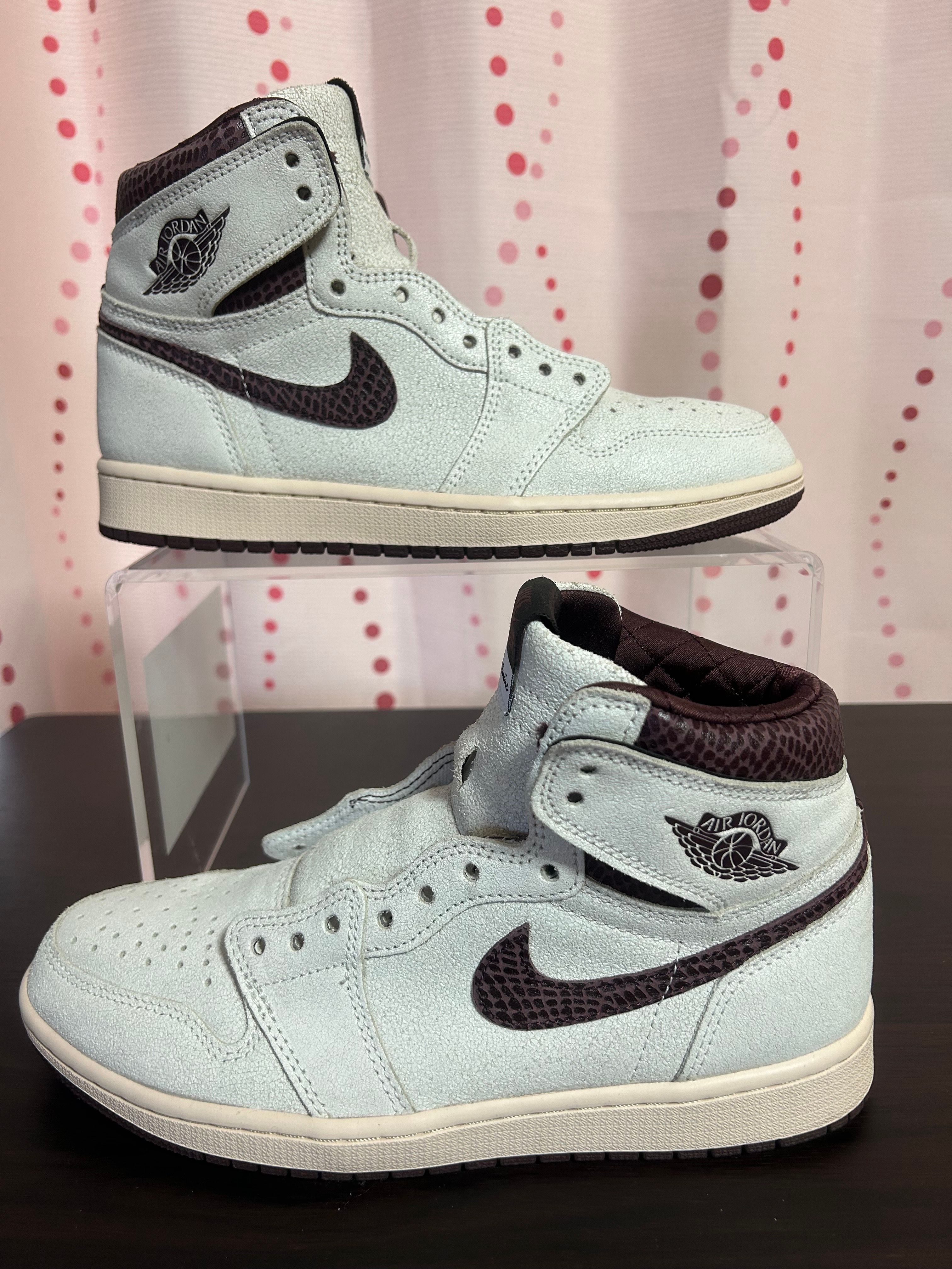 A Ma Maniere × Nike Air Jordan 1 Retro High OG "Sail and Burgundy"