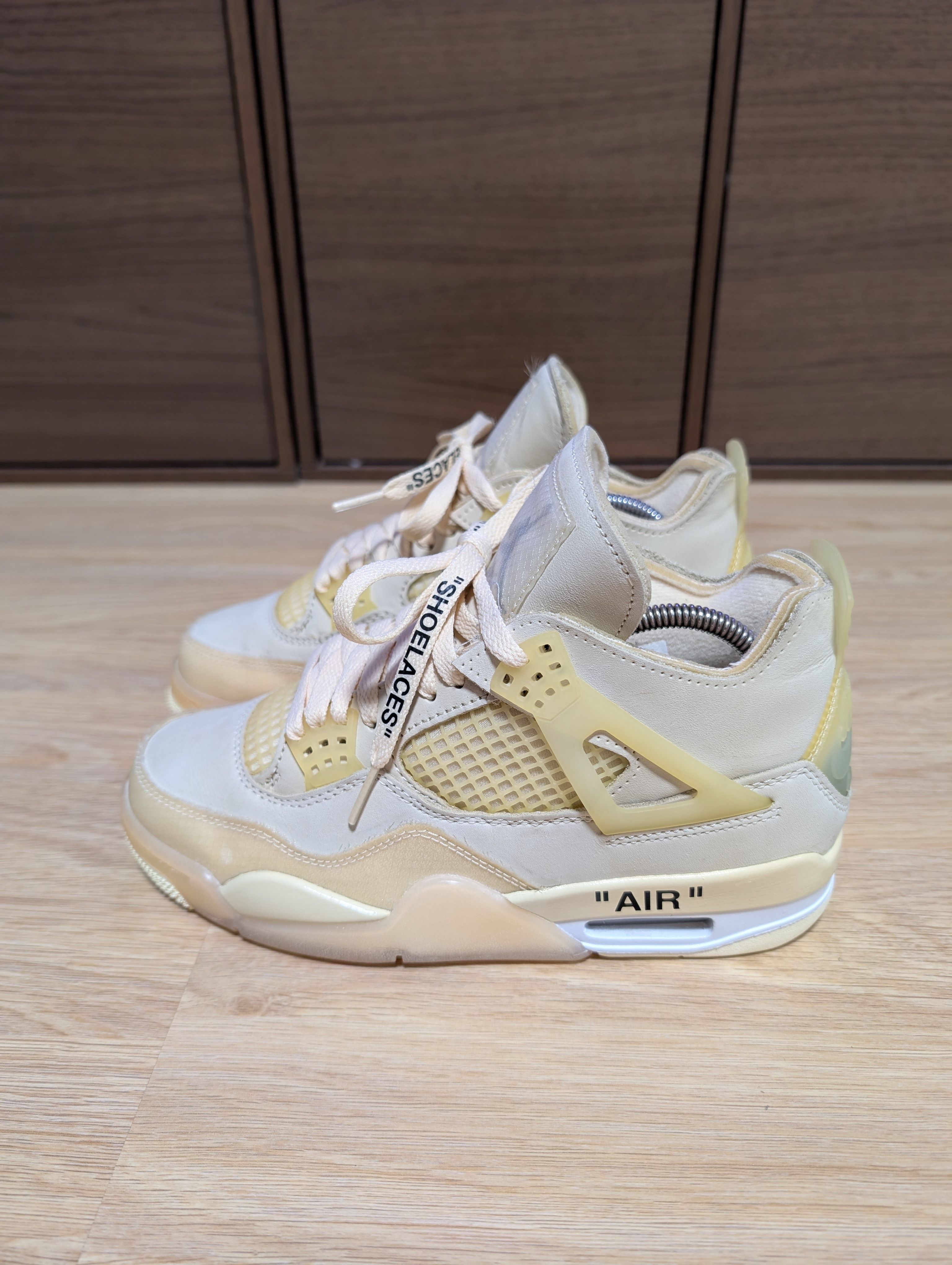 Off-White × Nike Women's Air Jordan 4 SP "Sail"