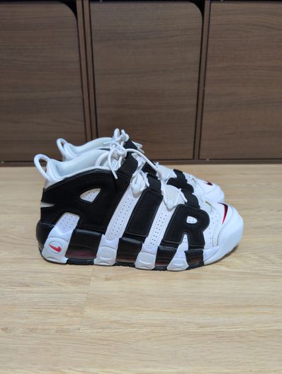 NIKE AIR MORE UPTEMPO "WHITE/BLACK/UNIVERSITY RED"(2020)