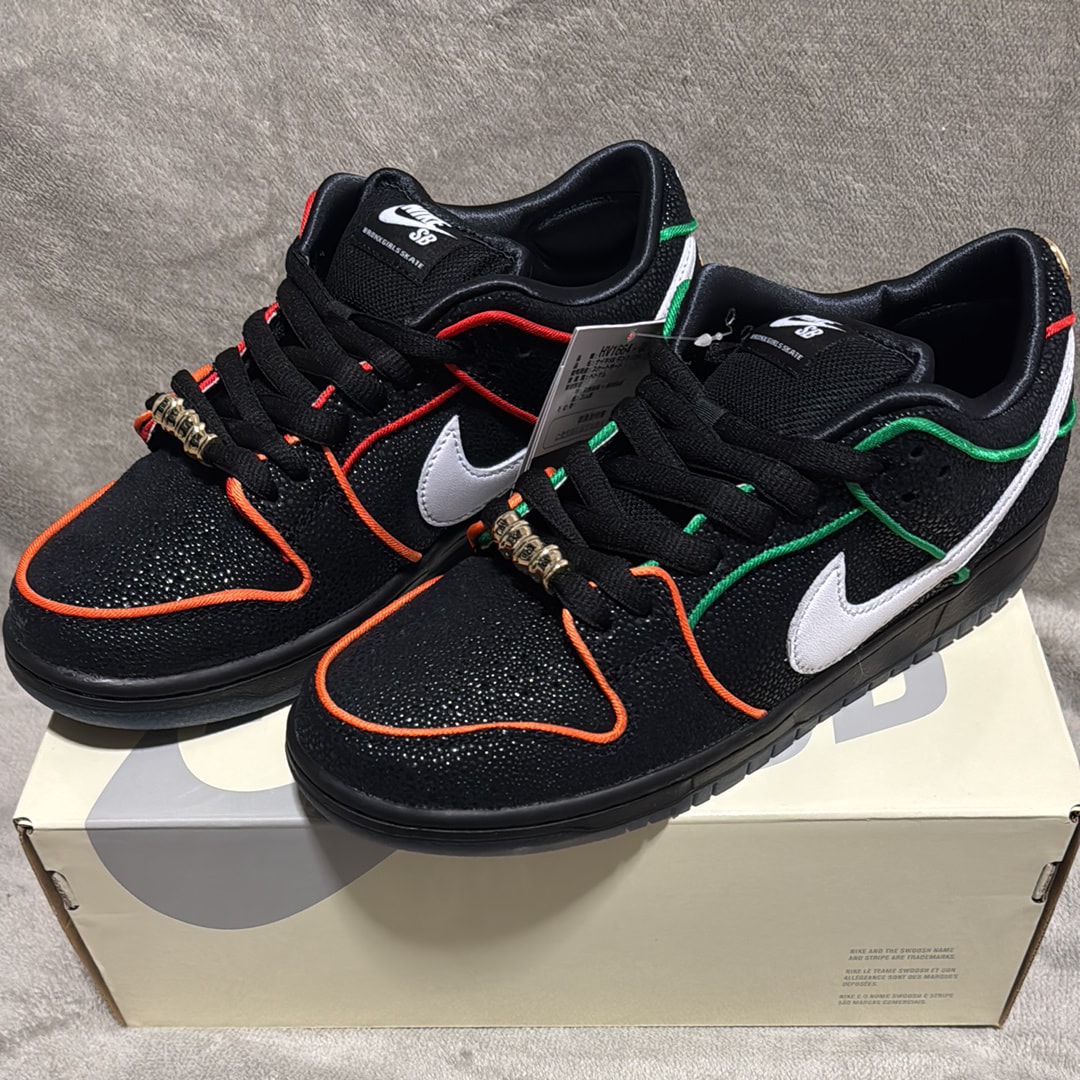 Bronx Girls Skate × Nike SB Dunk Low Pro "Black/Challenge Red"