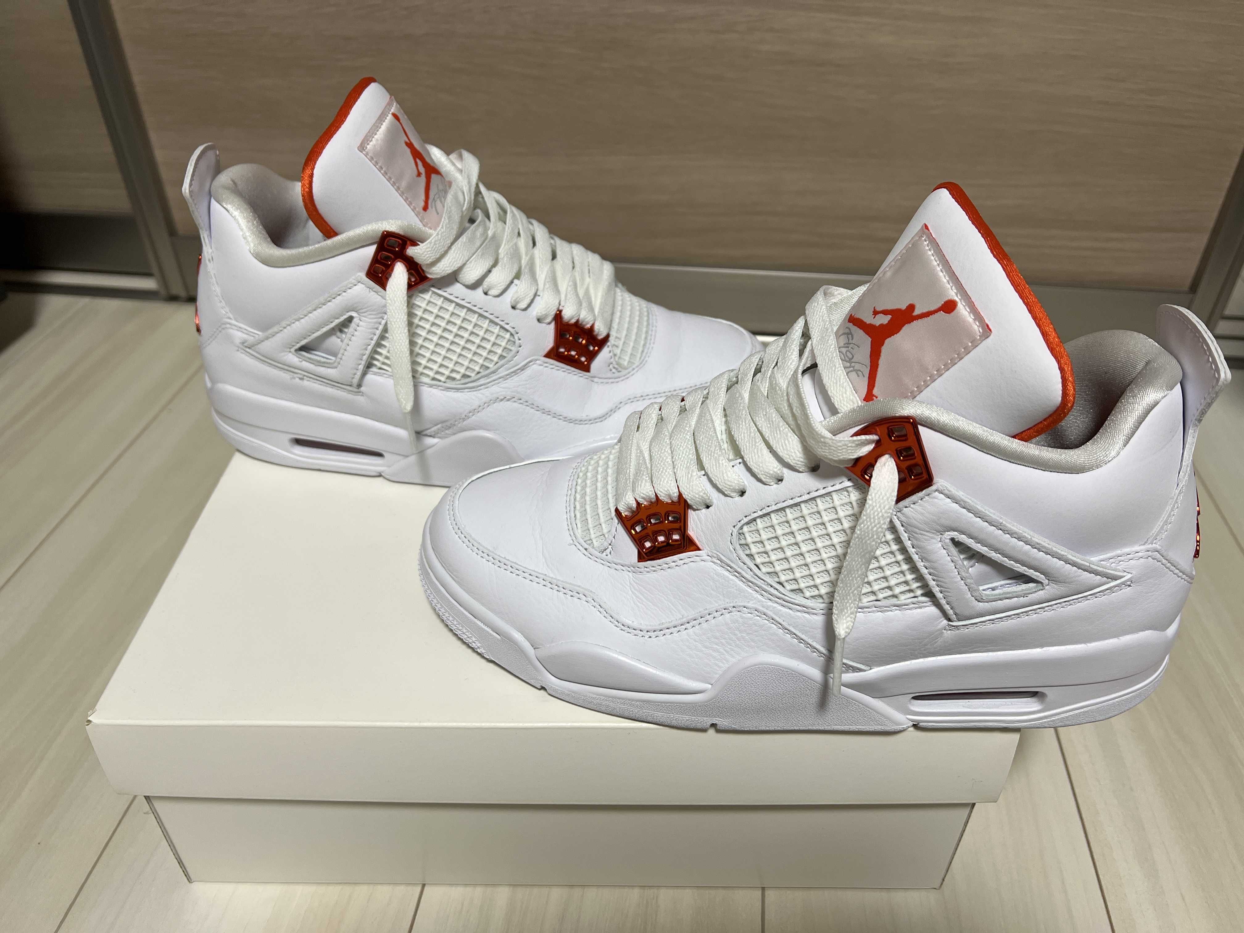 Nike Air Jordan 4 Retro "White/Team Orange"