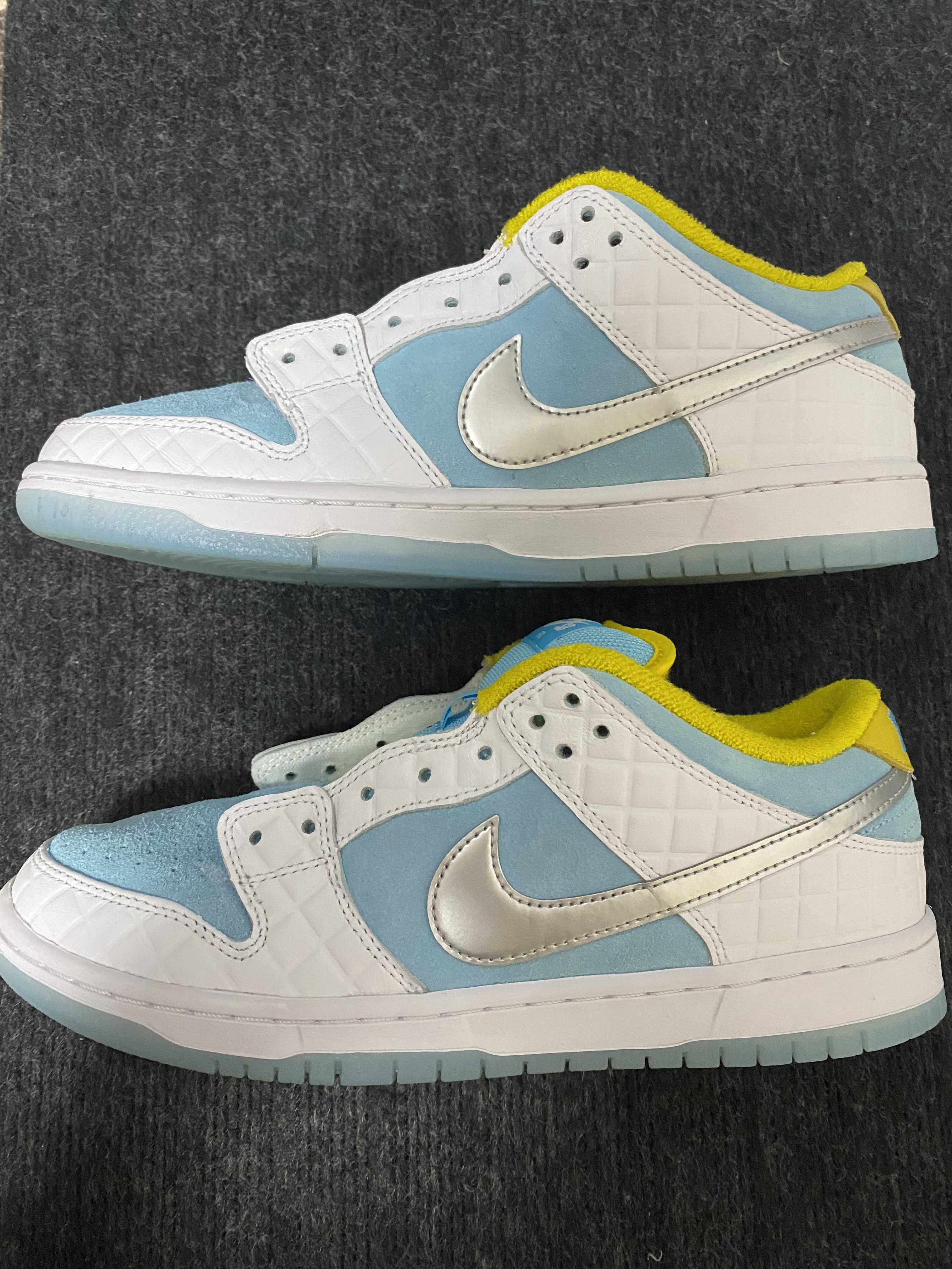 FTC × Nike SB Dunk Low "White/Blue"