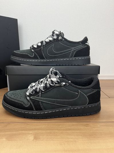 Travis Scott × Nike Air Jordan 1 Low OG SP "Black Phantom"