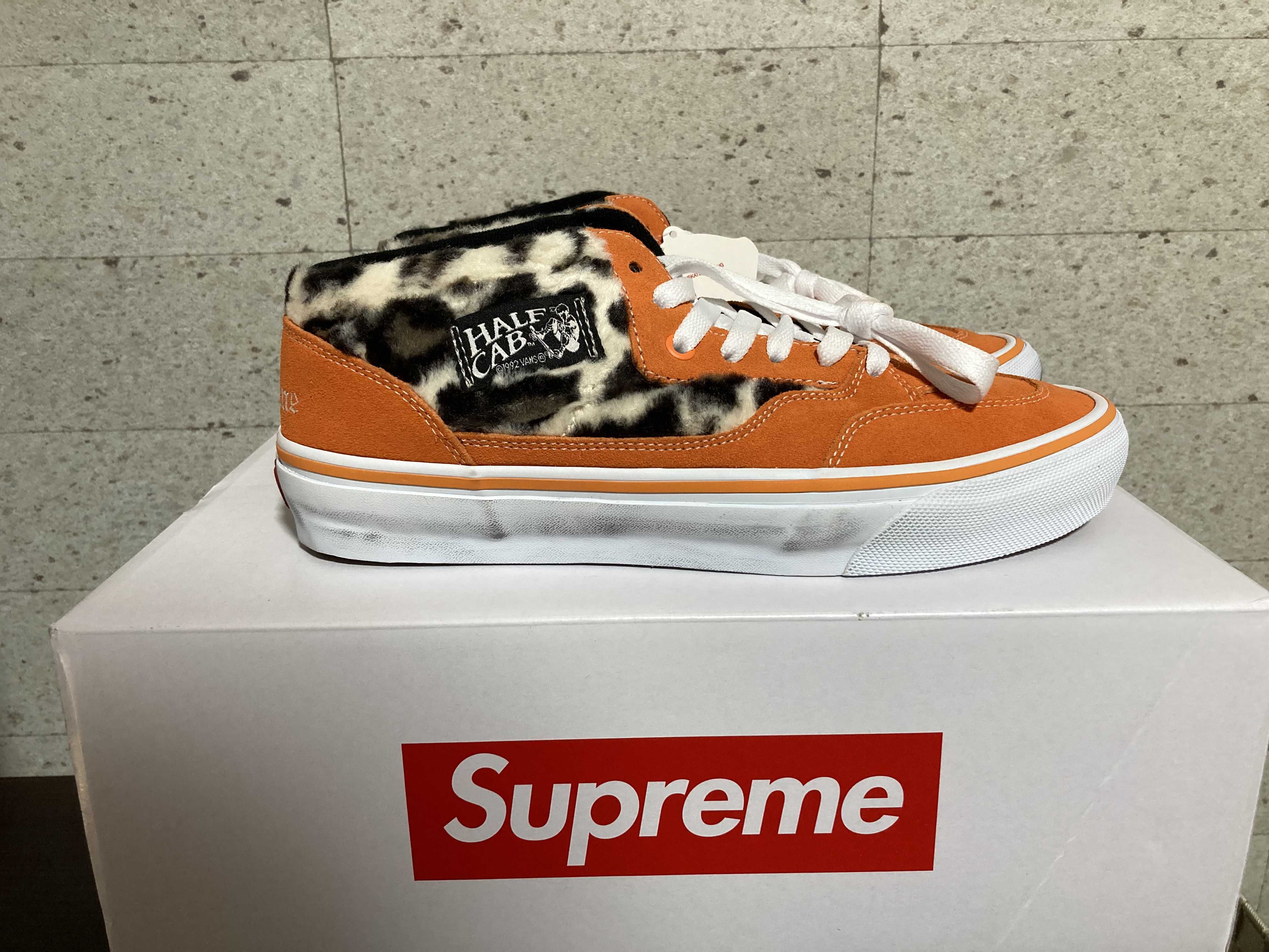 Supreme × Vans Leopard Half Cab "Orange"