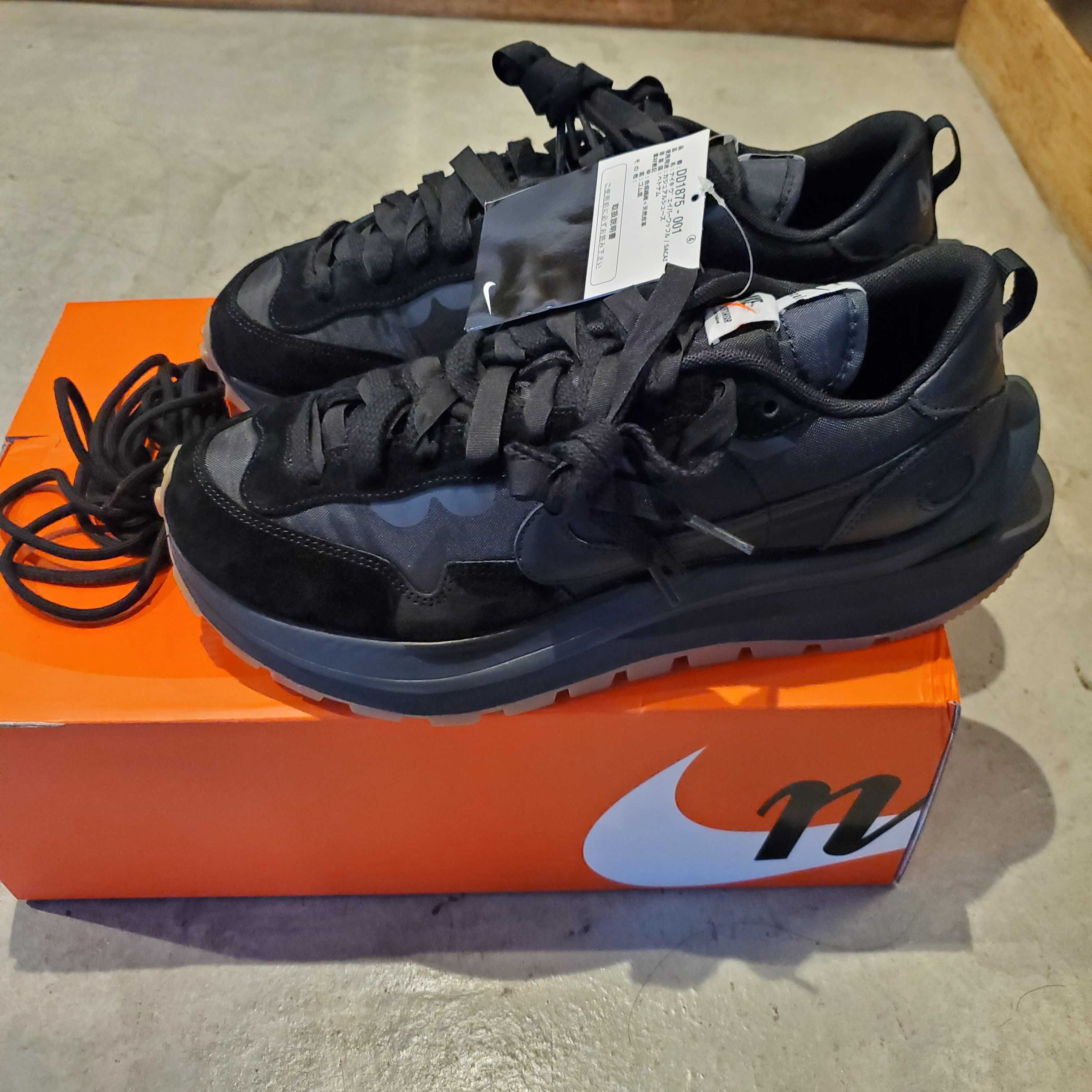 sacai × Nike VaporWaffle "Black Gum"