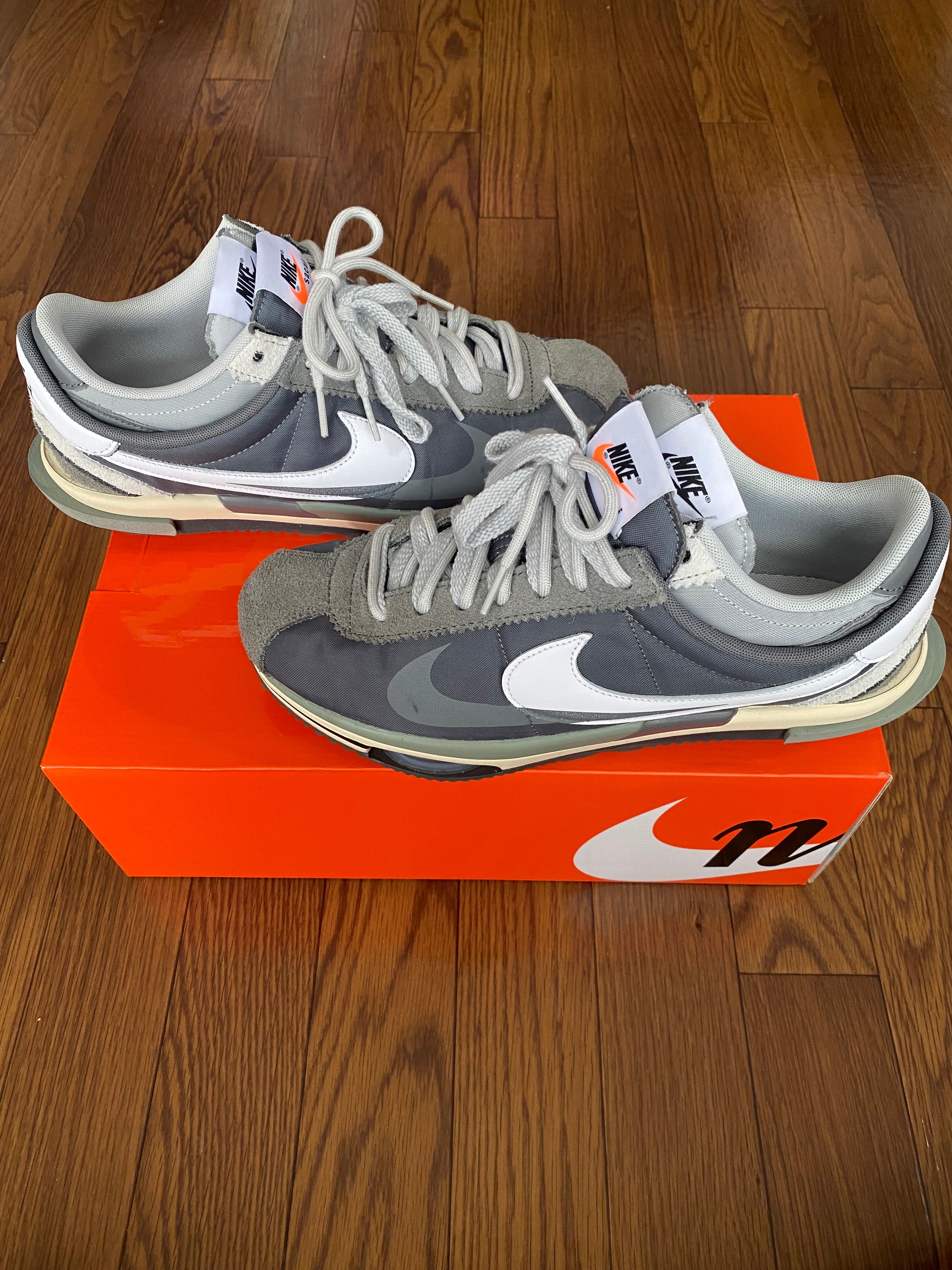 sacai × Nike Zoom Cortez "Iron Grey"