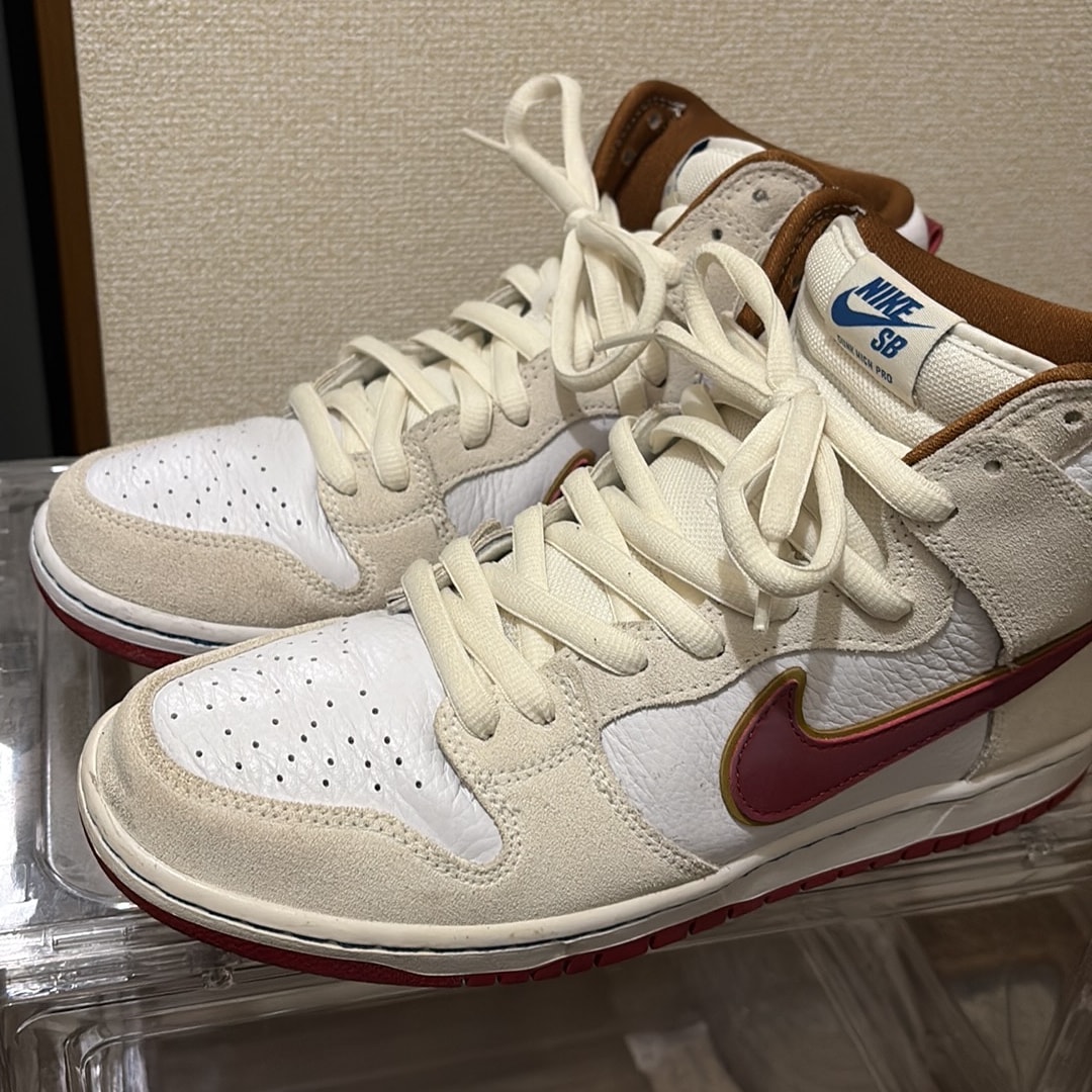 Nike Dunk High Pro "Sail/Team Crimson"