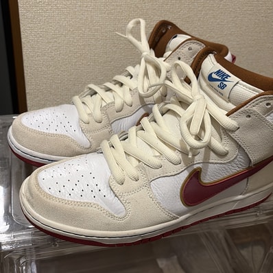 Nike Dunk High Pro "Sail/Team Crimson"