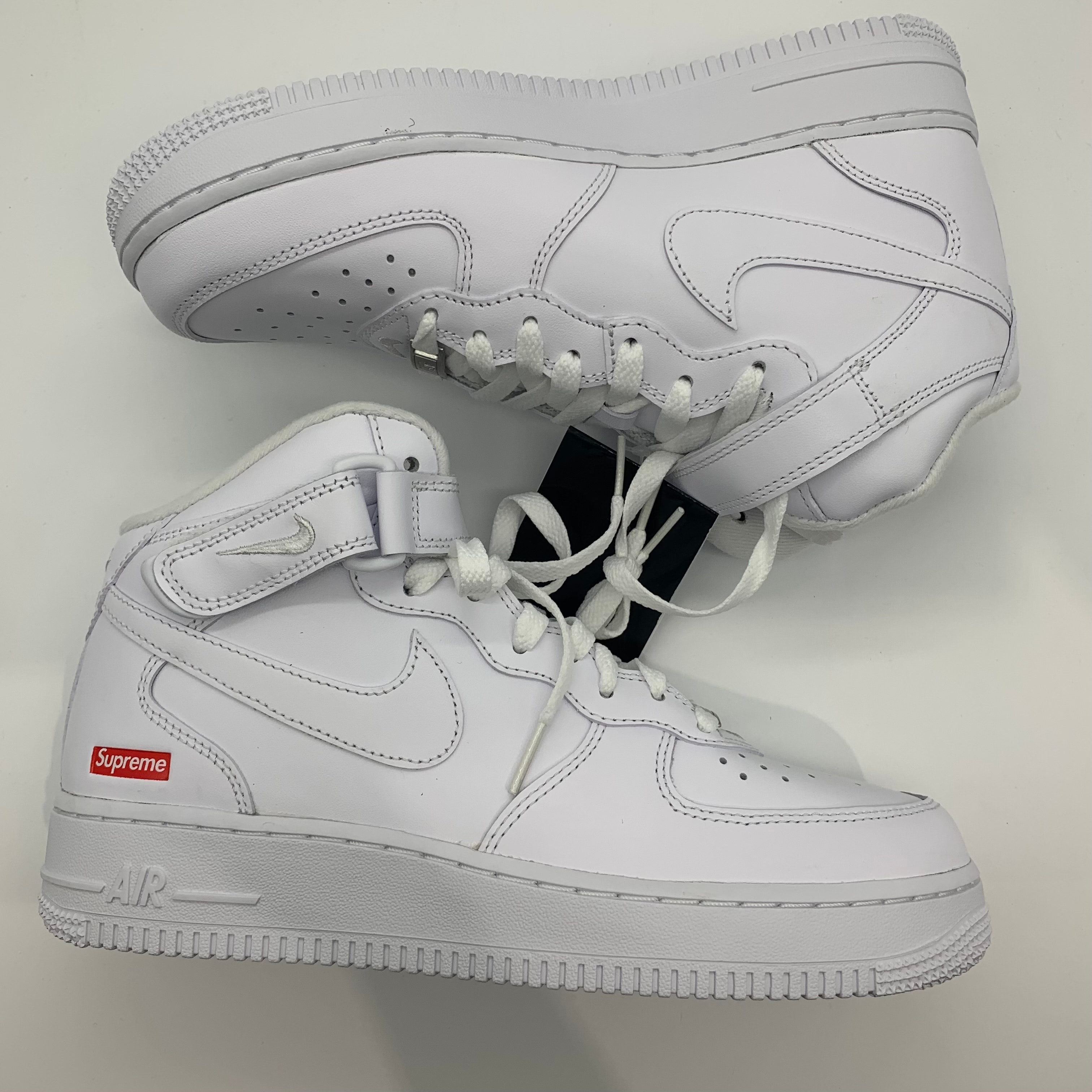 Supreme × Nike Air Force 1 Mid "White" FW24