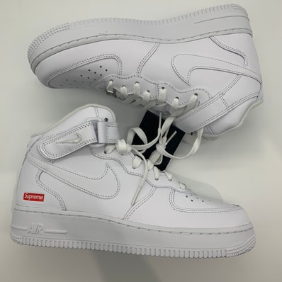 Supreme × Nike Air Force 1 Mid "White" FW24
