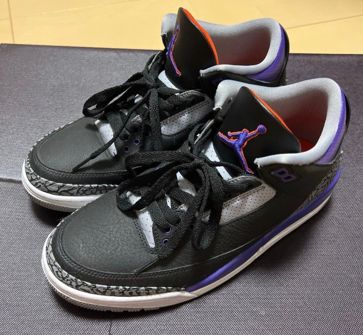 Nike Air Jordan 3 Retro "Black/Court Purple"