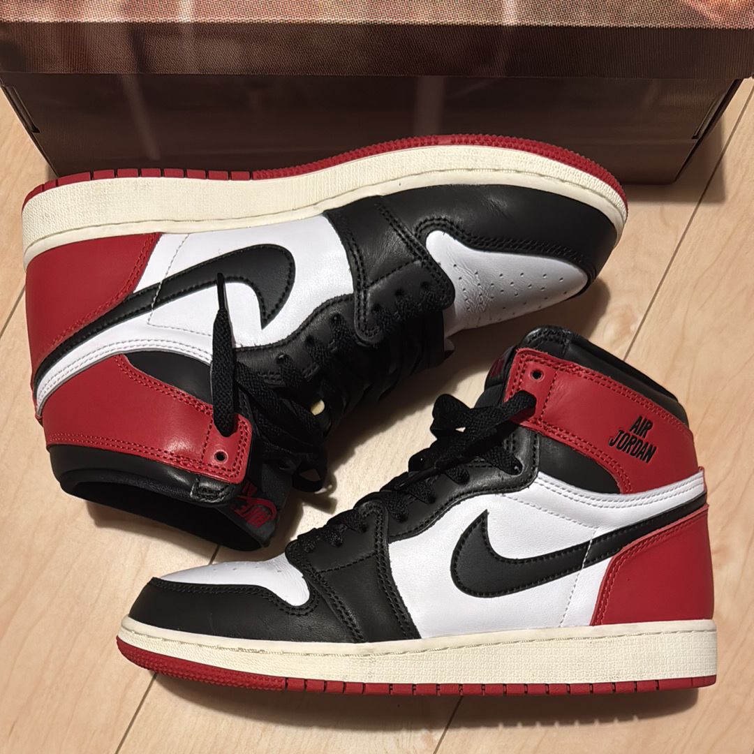 Nike GS Air Jordan 1 Retro High OG "Black Toe Reimagined"