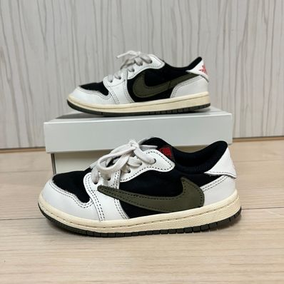 Travis Scott × Nike TD Air Jordan 1 Low OG "Medium Olive"