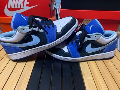 NIKE AIR JORDAN 1 LOW "WHITE/BLACK/BLUE"