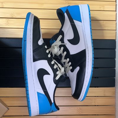 Nike Air Jordan 1 Low OG "Black and Dark Powder Blue/UNC"