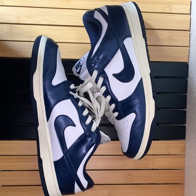 Nike Women's Dunk Low PRM "Midnight Navy and White"