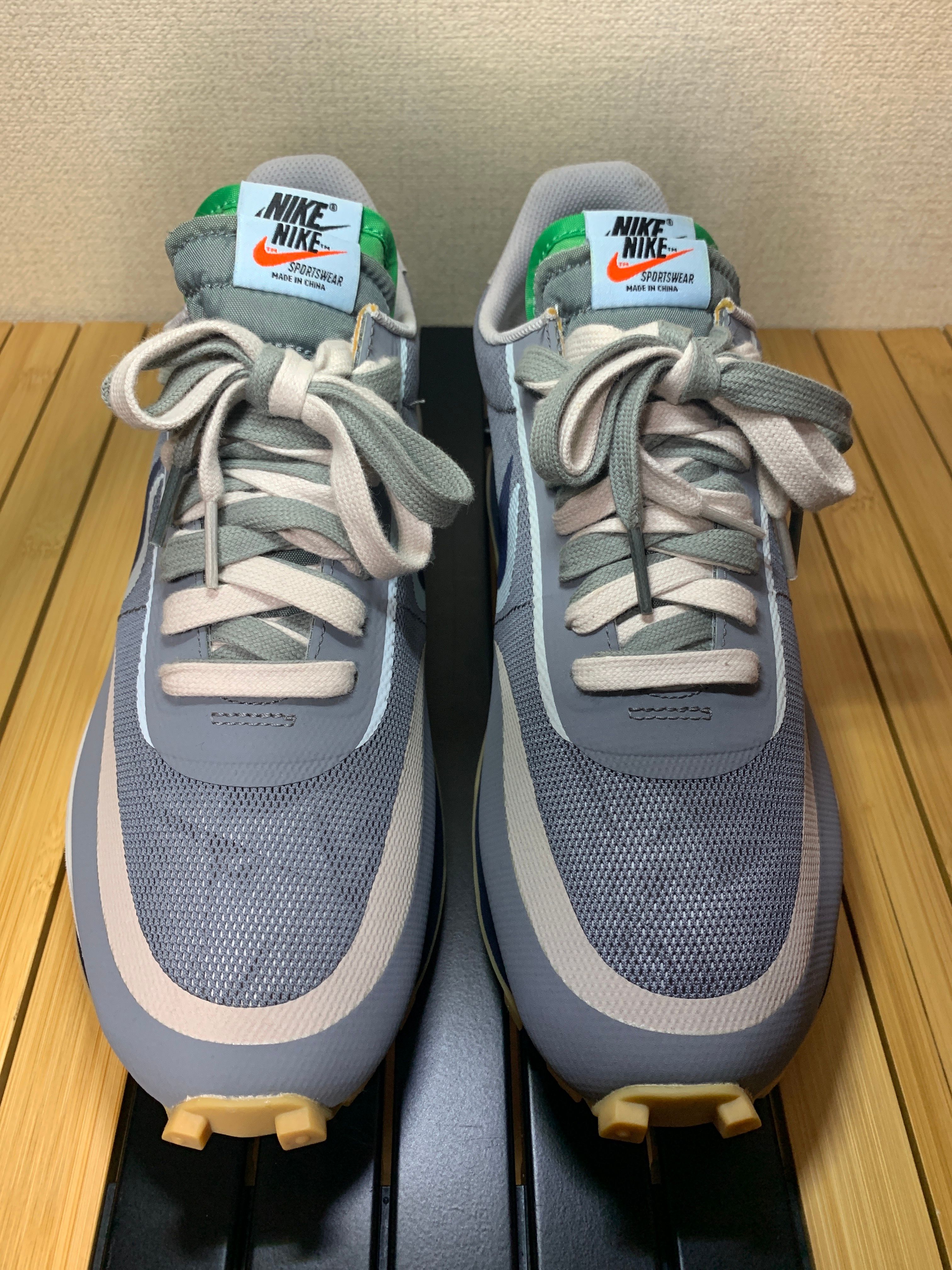 CLOT × Sacai × Nike LD Waffle "Grey Obsidian/Cool Grey"