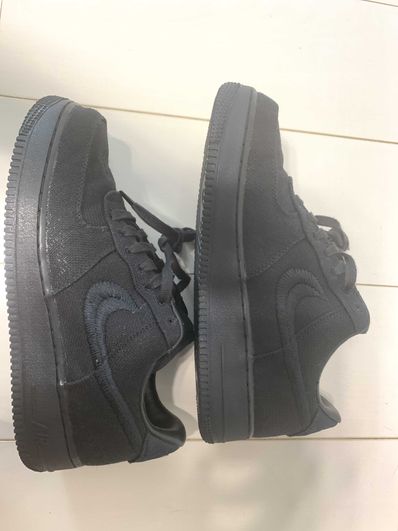 Stussy × Nike Air Force 1 Low "Triple Black"