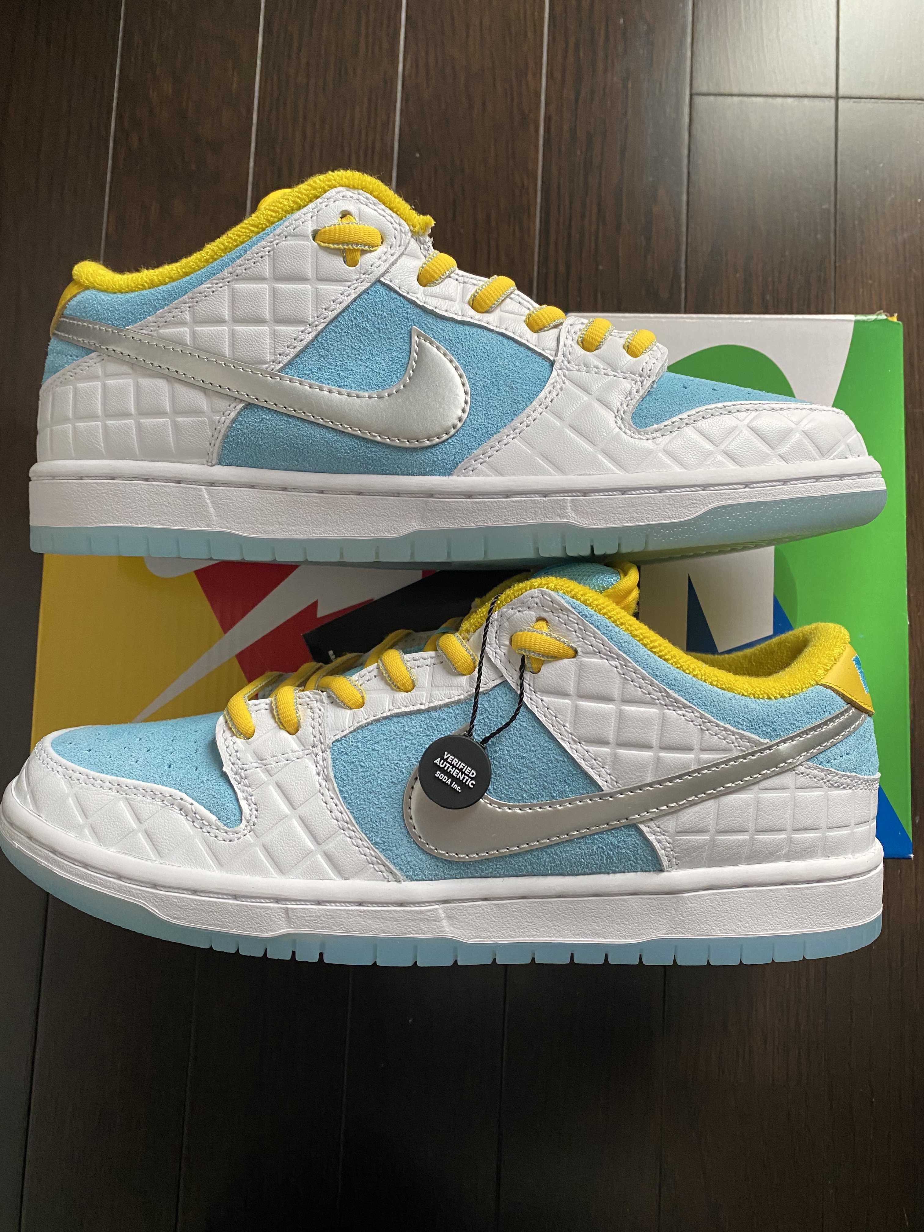 FTC × Nike SB Dunk Low "White/Blue"