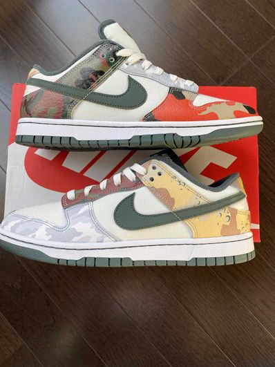 Nike Dunk Low "Sail Multi Camo"