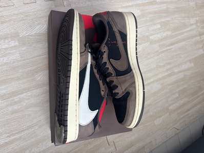 Travis Scott × Nike Air Jordan 1 Low OG SP-T "Black/Dark Mocha"