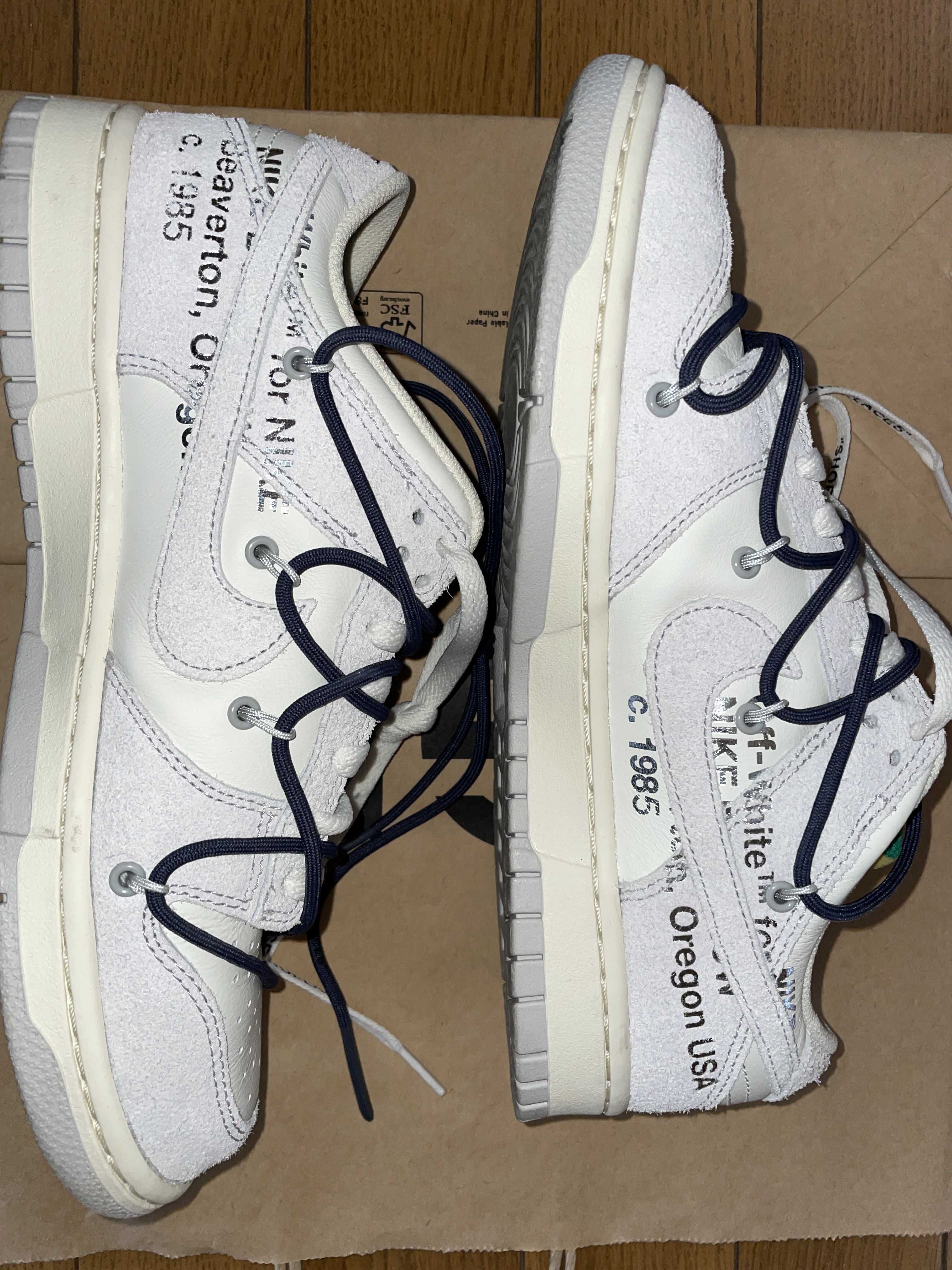 Off-White × Nike Dunk Low "Sail/Neutral Grey/Gridiron"