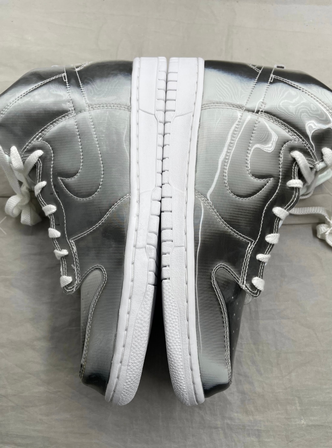 CLOT × Nike Dunk High "Silver/Flux"