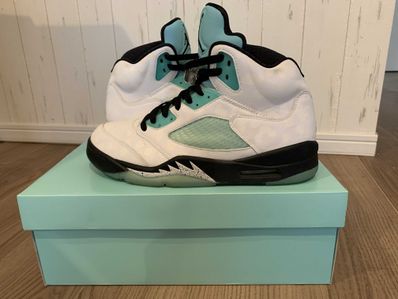 Nike Air Jordan 5 "White/Black/Island Green"