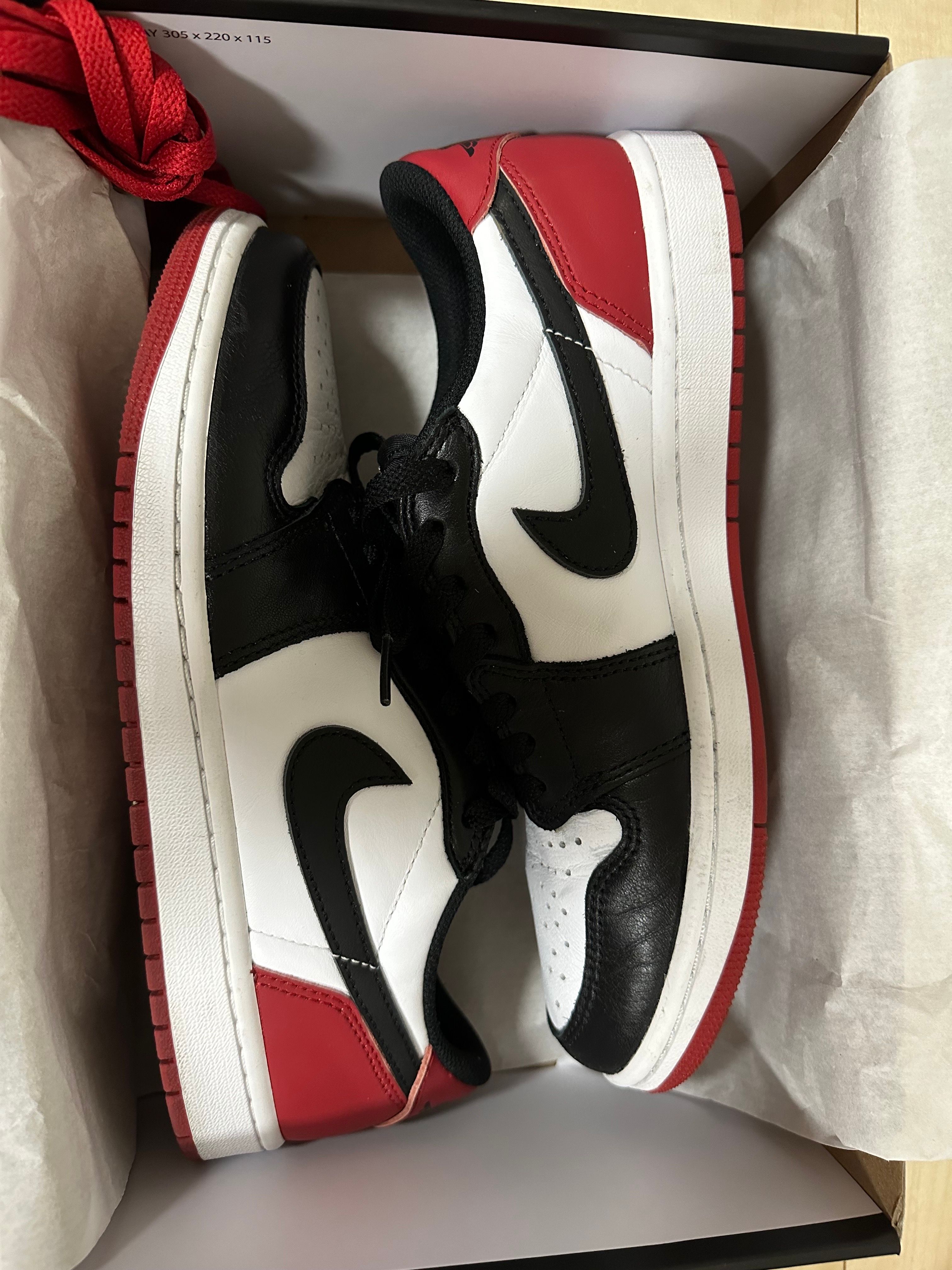 Nike Air Jordan 1 Retro Low OG "Black Toe"