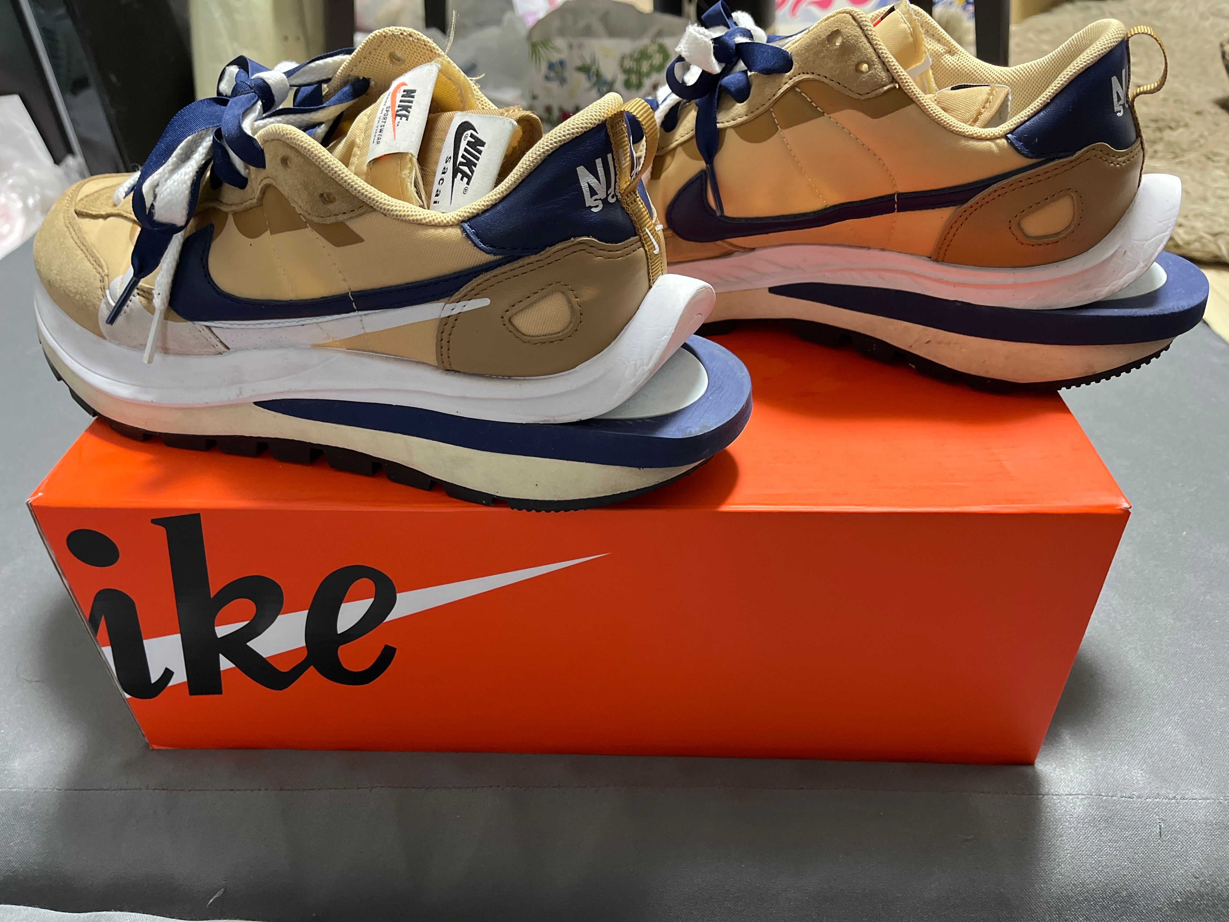 Sacai × Nike Vapor Waffle "Sesame And Blue Void"