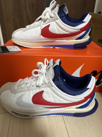 sacai × Nike Zoom Cortez "White and University Red"