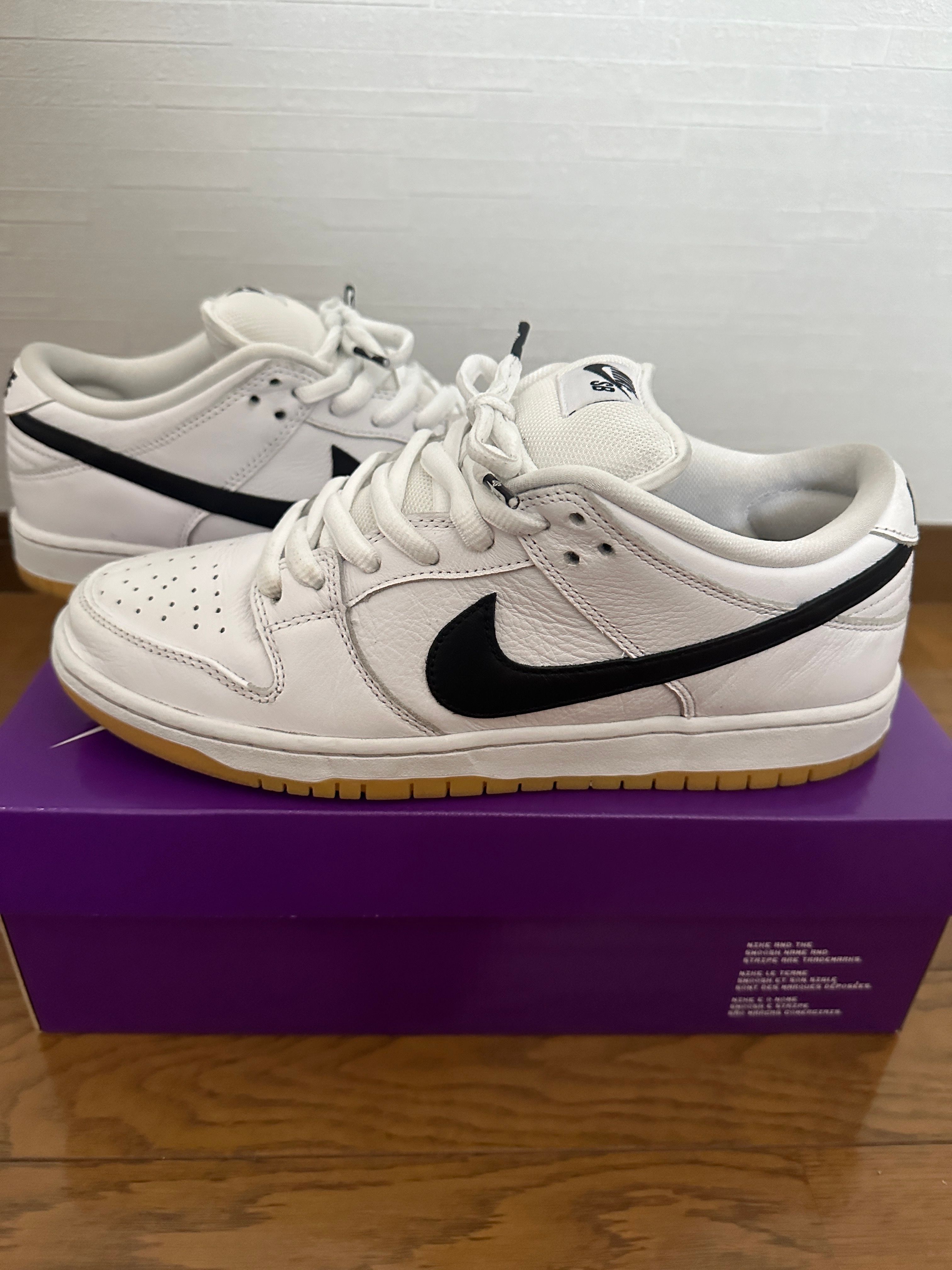 Nike SB Dunk Low Pro "White/Black-White-Gum Light Brown"