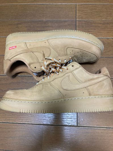 Supreme × Nike Air Force 1 Low "Flax/Wheat"