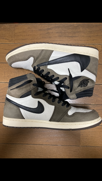 Travis Scott × Nike Air Jordan 1 Retro High OG TS SP "Sail/Dark Mocha"
