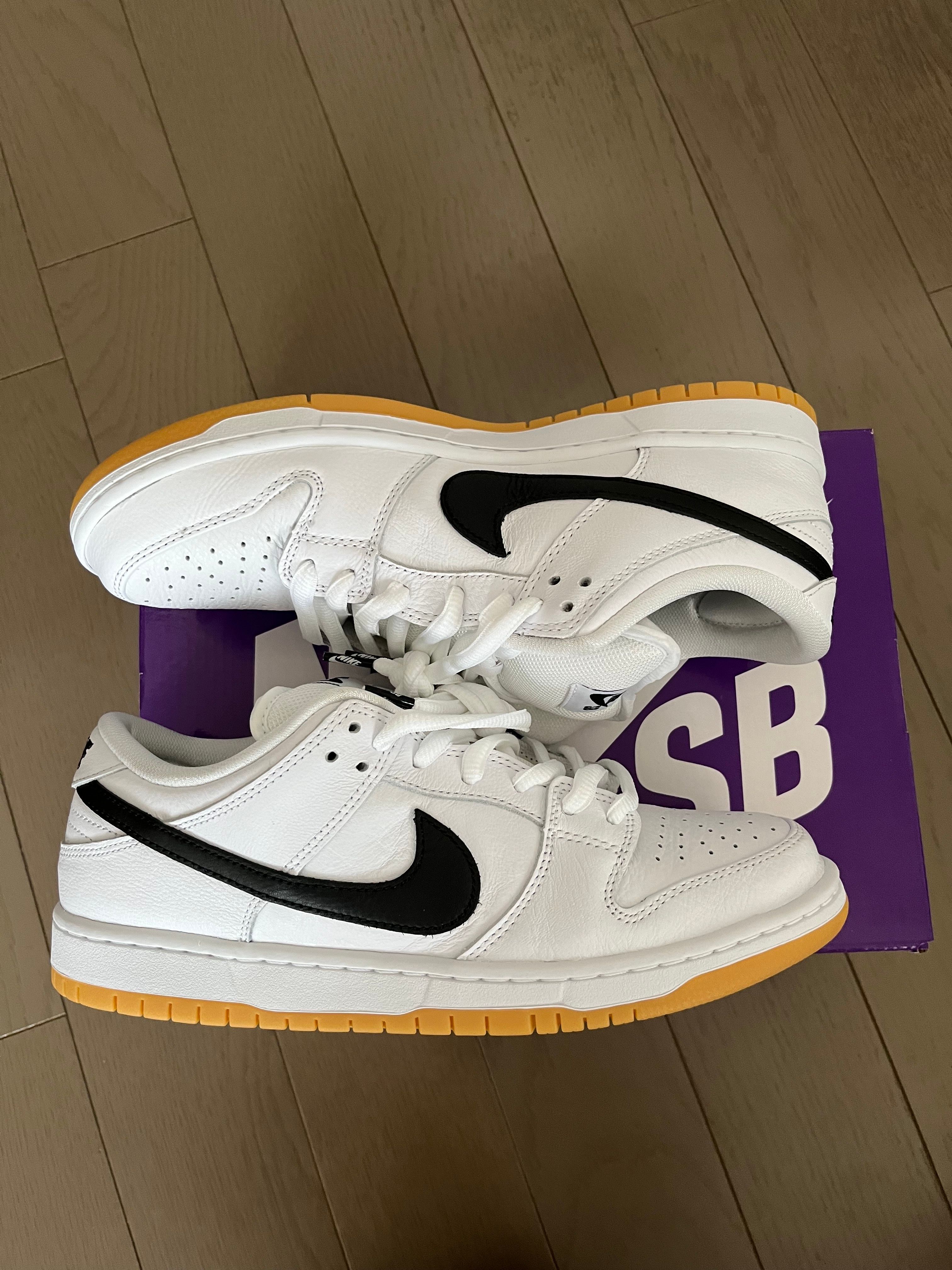 Nike SB Dunk Low Pro "White/Black-White-Gum Light Brown"