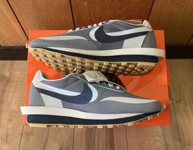 CLOT × Sacai × Nike LD Waffle "Grey Obsidian/Cool Grey"