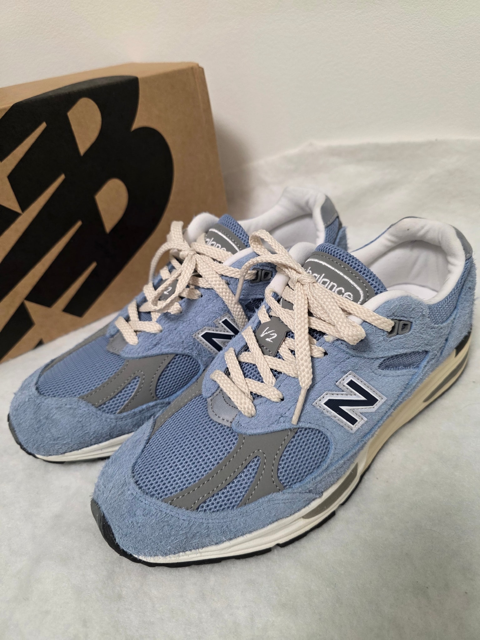 New Balance 991V2 Made in UK Grounded Pastels "Celestial Blue/Faded Denim/Moon Mist"