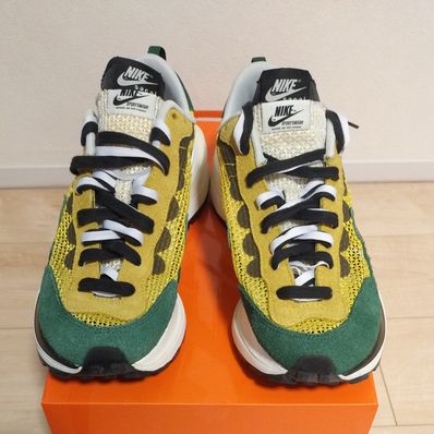 sacai × Nike Vapor Waffle "Tour Yellow/Stadium Green-Sail"