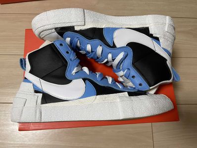 sacai × NIKE BLAZER MID "BLACK / BLUE"