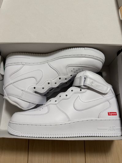Supreme × Nike Air Force 1 Mid "White" FW24