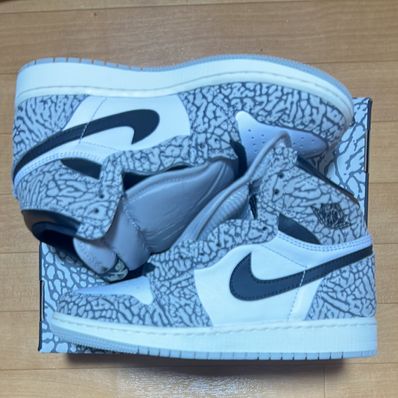 Nike GS Air Jordan 1 High OG "White Cement"