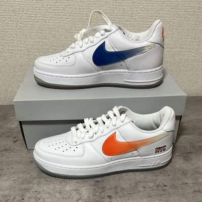 KITH × Nike Air Force 1 Low "White/Rush Blue/White/Brilliant Orange"