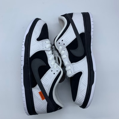 TIGHTBOOTH × Nike SB Dunk Low Pro QS "Black and White"