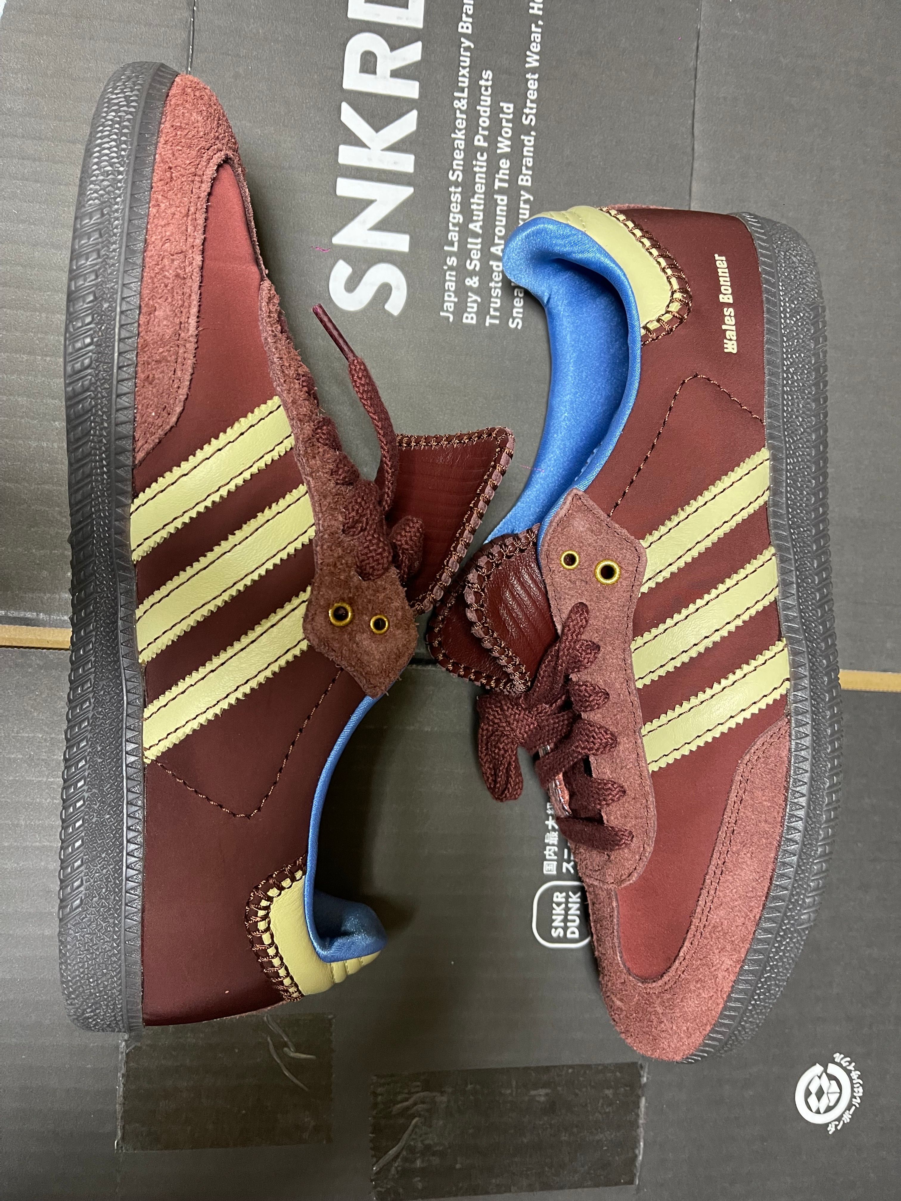 Wales Bonner × adidas Samba Nylon Low "Fox Brown/Sandy Beige/Lucky Blue"